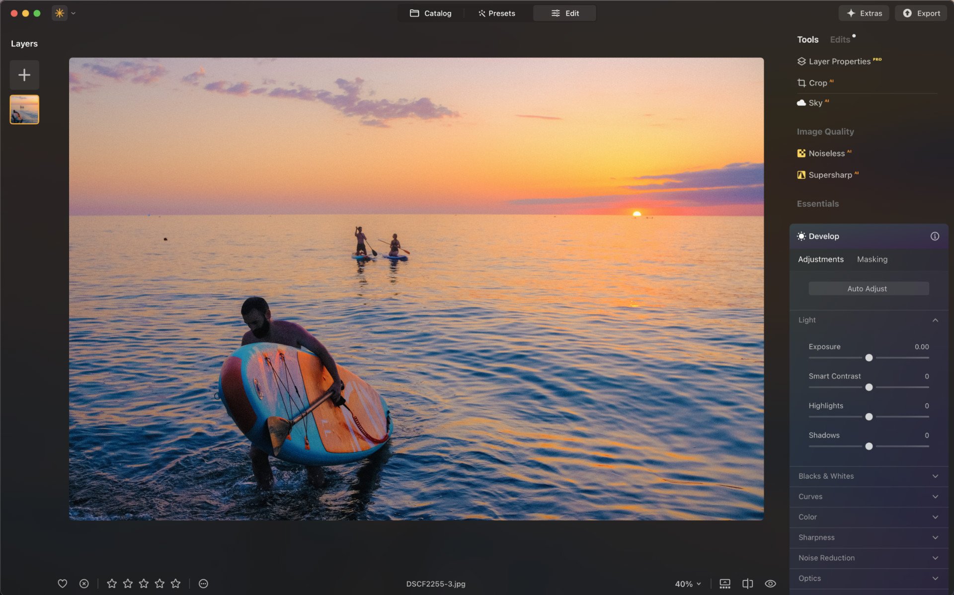 luminar neo editing tool